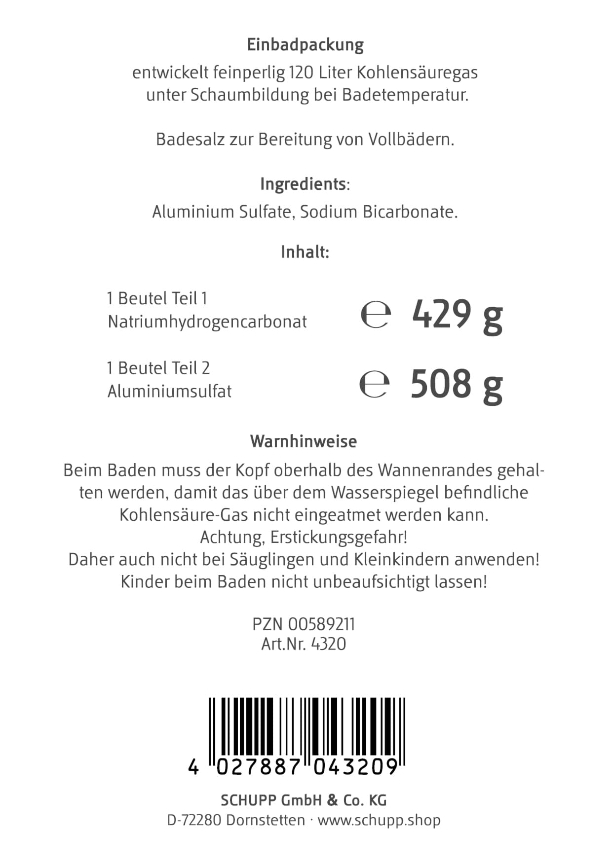 Bild von Kohlensäure Bad Großpack 10 Stück